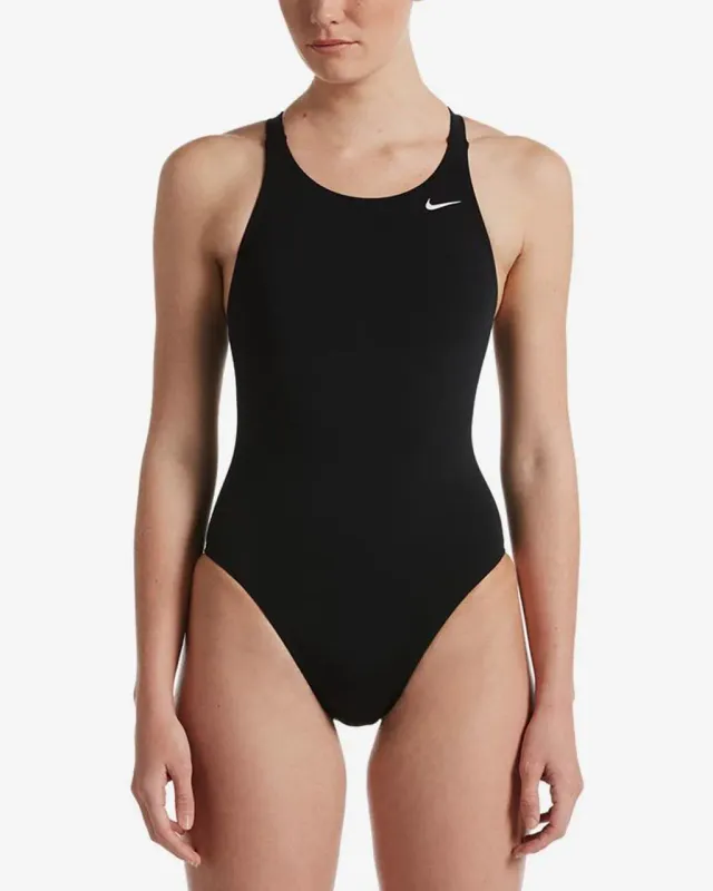 Bañador Nike Swim Hydrastrong Solids negro mujer - 36