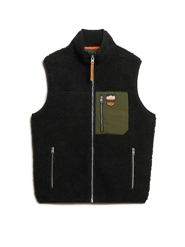 SUPERDRY Chaleco negro | M
