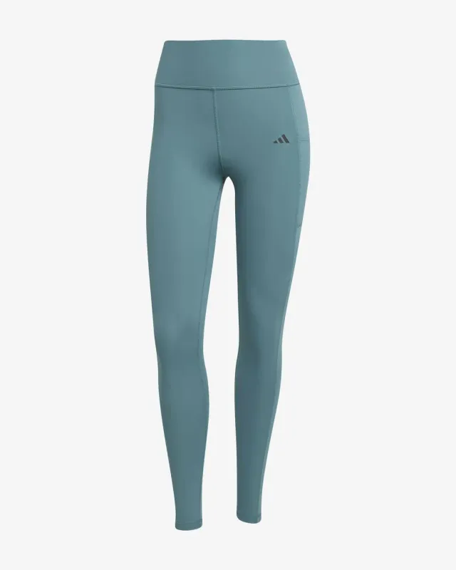 Malla larga adidas 7/8 Optime Stash azul negro mujer - L
