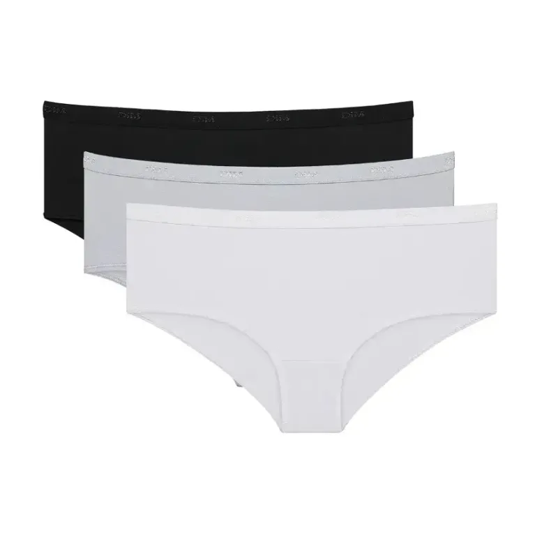 Pack de 3 bóxers para mujer DIM Coton Stretch Pockets Eco
