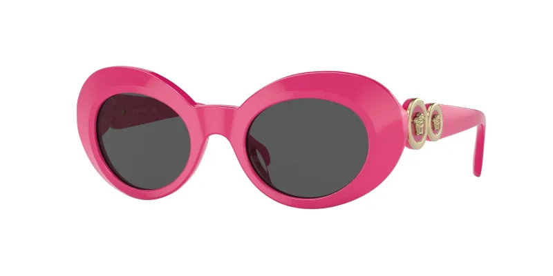 Versace Niños Versace VK4428U 536787 Gafas de sol Acetato Rosa Gris Redonda Normal