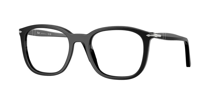 Persol Unisex Persol PO3355V 95 Monturas ópticas Acetato Negro Pillow Normal