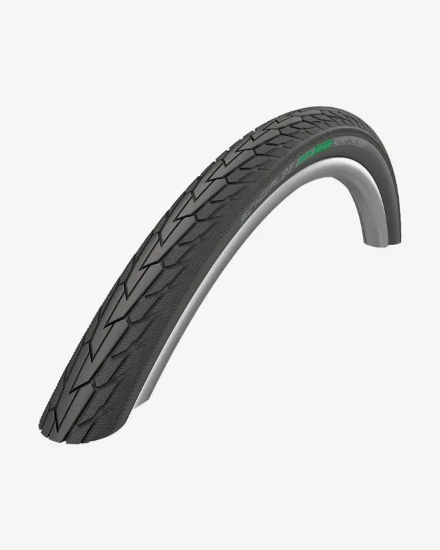 Cubierta rígida Schwalbe Road Cruiser 28x1.60 GreenCompound K-Guard TwinSkin Reflectante negro