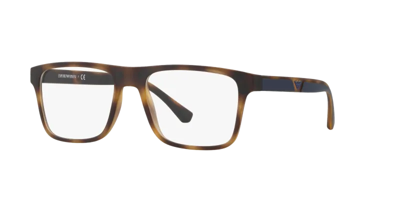 Emporio Armani Hombre Emporio Armani EA4115 50891W Gafas de sol Inyectado Tortuga Transparente Cuadrada Normal Clip-on