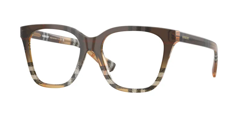 Burberry Mujer Burberry BE2438 4202 Monturas ópticas Acetato Marrón Cuadrada Normal