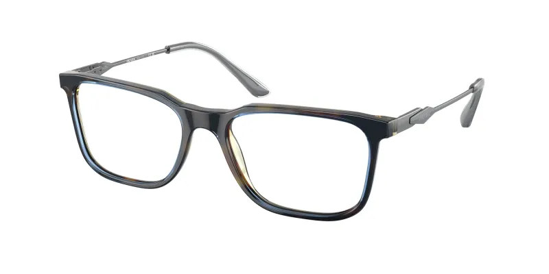 Prada Hombre Prada PR 05ZV ZXH1O1 Monturas ópticas Acetato Tortuga Transparente Cuadrada Normal