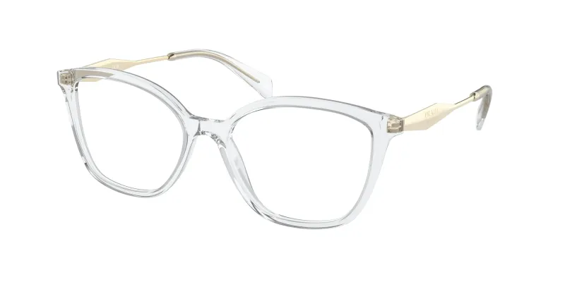 Prada Mujer Prada PR 02ZV 2AZ1O1 Monturas ópticas Acetato Transparente Mariposa Normal