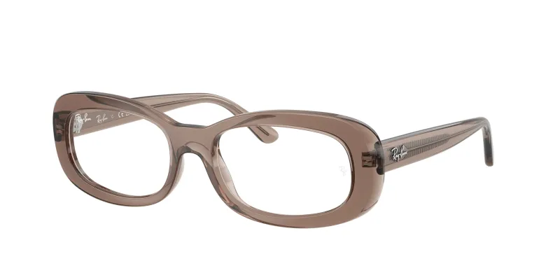 Ray - Ban Mujer Ray - Ban RX2221V 8457 Monturas ópticas Acetato Marrón Transparente Redonda Normal