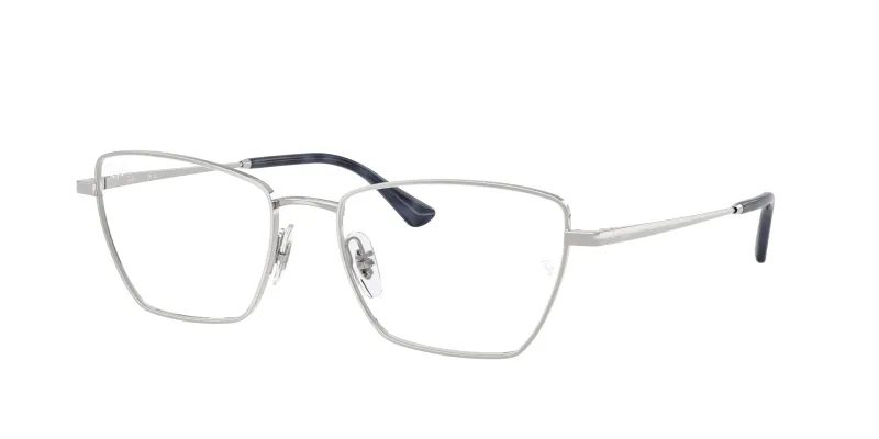 Ray - Ban Unisex Ray - Ban RX6552 2501 Monturas ópticas Metal Plata Transparente Geométrico Normal