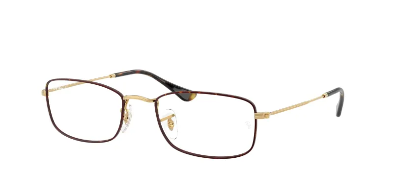 Ray - Ban Unisex Ray - Ban RX6647 3177 Monturas ópticas Metal Tortuga Transparente Geométrico Normal