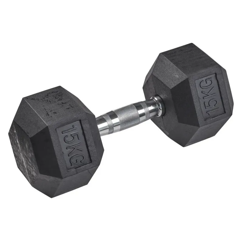 Mancuerna de goma hexagonal Tanga sports