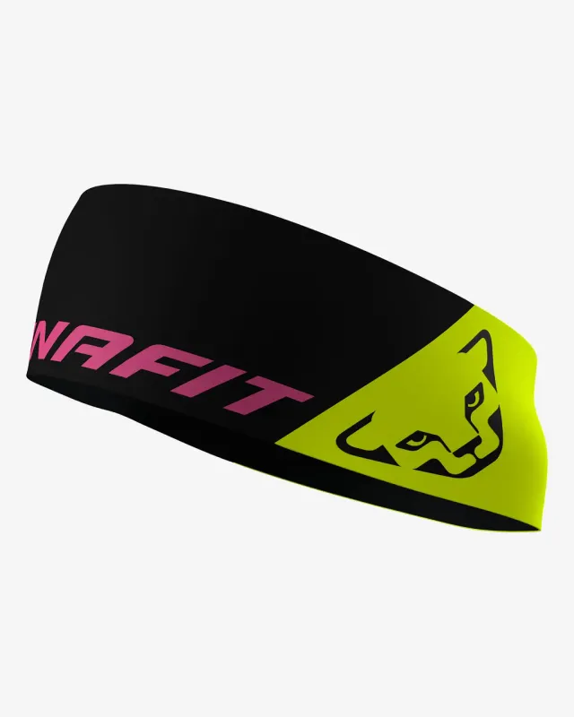 Cinta para la cabeza Dynafit Performance negro amarillo lima rosa