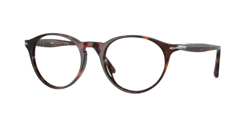 Persol Hombre Persol PO3092V 9015 Monturas ópticas Acetato Tortuga Transparente Pantos Normal