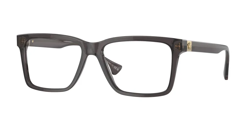 Versace Hombre Versace VE3328 5389 Monturas ópticas Acetato Gris Cuadrada