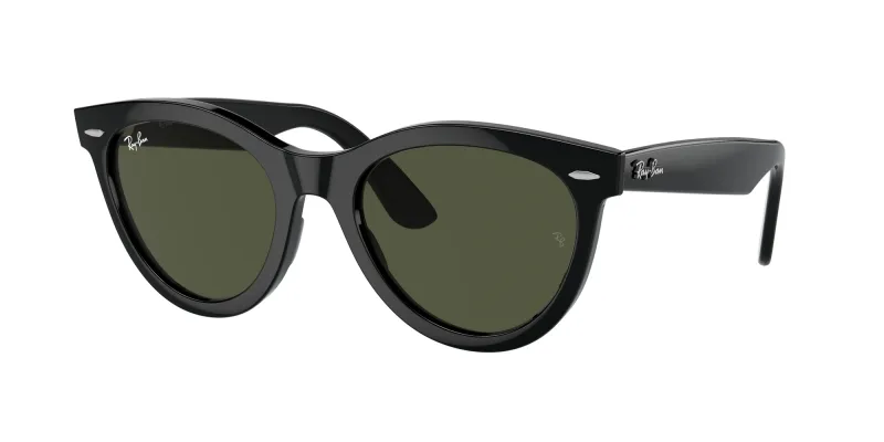 Ray - Ban Unisex Ray - Ban RB2241 WAYFARER WAY 901/31 Gafas de sol Acetato Negro Verde Redonda Normal