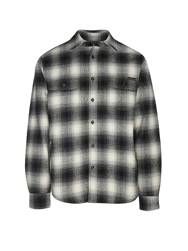 NUDIE JEANS Overshirt GLENN negro | M