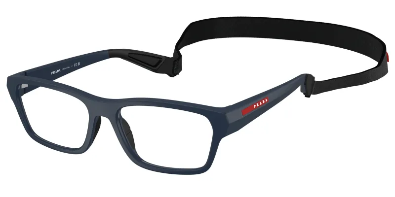 Prada Linea Rossa Hombre Prada Linea Rossa PS 03RV MAG1O1 Monturas ópticas Inyectado Azul Pillow Normal
