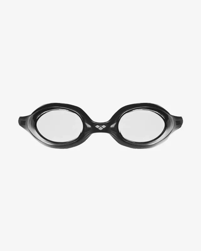 Gafas de natación Arena Spider negro con lentes trasparentes