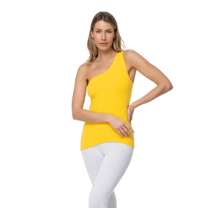 Camiseta de tirantes asimétrica de mujer Yogaessential Shakti