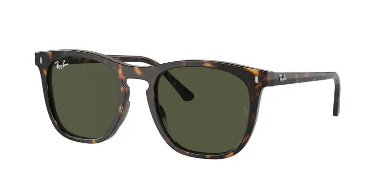 Ray - Ban Unisex Ray - Ban RB2210 902/31 Gafas de sol Acetato Tortuga Verde Cuadrada Normal
