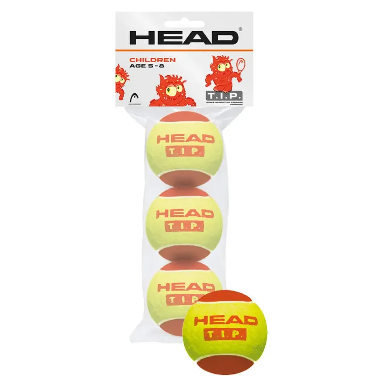 Pelota de tenis para niños Head T.I.P. (x3)