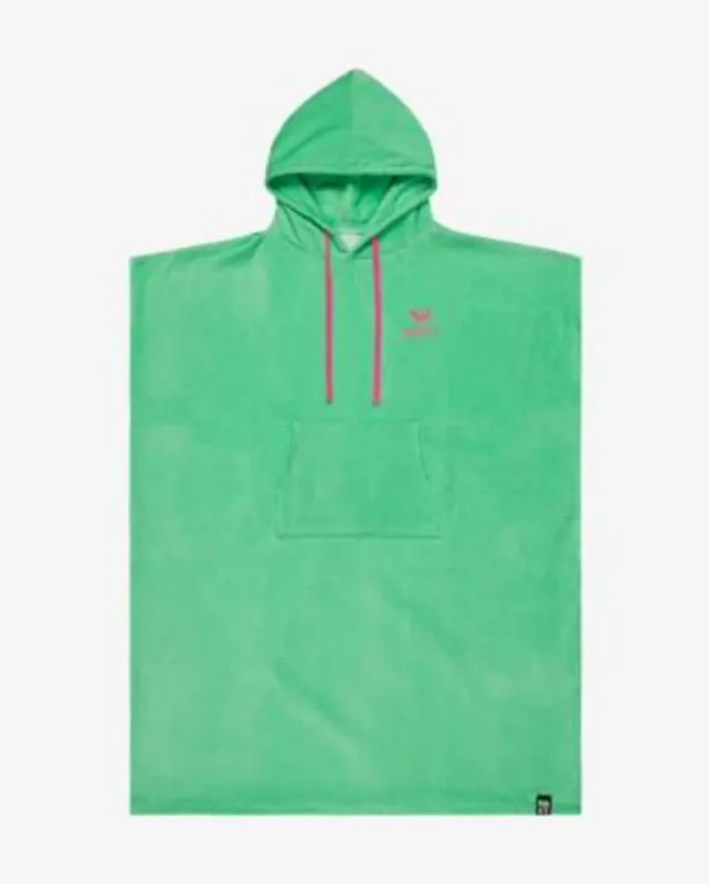 Poncho Roxy Infinite Lagoon verde rosa mujer