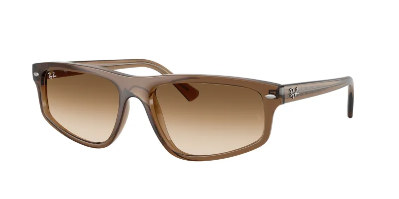 Ray - Ban Unisex Ray - Ban RB2225 664051 Gafas de sol Acetato Marrón Marrón Geométrico Normal Matizado