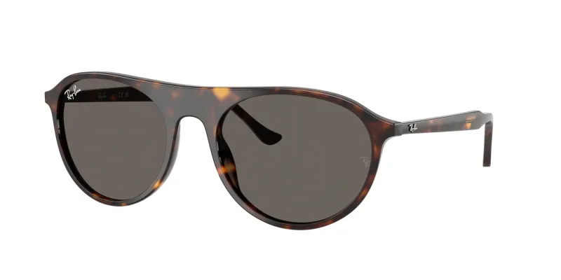 Ray - Ban Unisex Ray - Ban RB2215 902/B1 Gafas de sol Acetato Tortuga Gris Cuadrada Normal
