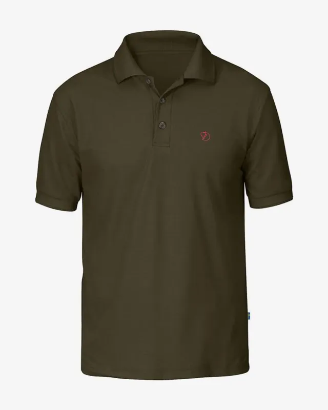 Polo Fjällräven Crowley manga corta verde alga - M