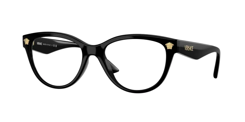 Versace Mujer Versace VE3365U GB1 Monturas ópticas Inyectado Negro Cat Eye Normal