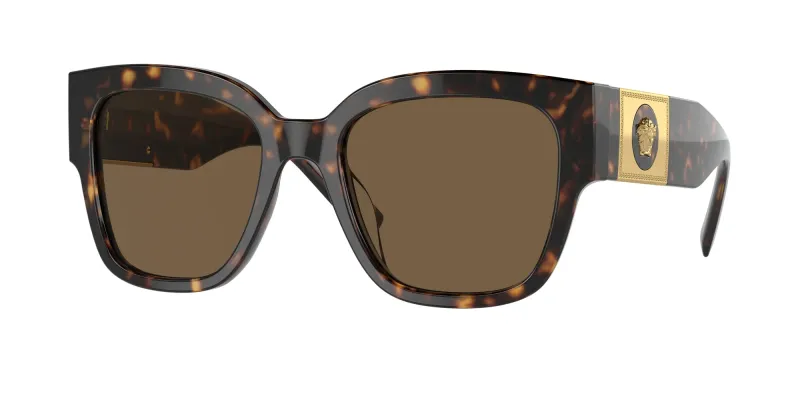 Versace Mujer Versace VE4437U 108/73 Gafas de sol Acetato Tortuga Marrón Pillow Normal