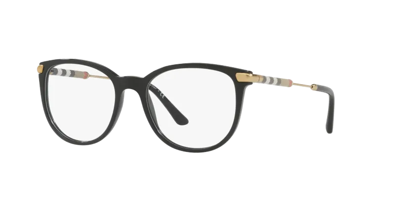 Burberry Mujer Burberry BE2255Q 3001 Monturas ópticas Acetato Negro Cuadrada Normal