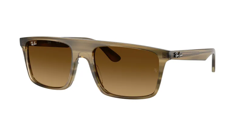 Ray - Ban Unisex Ray - Ban RB2222 143985 Gafas de sol Acetato Verde Marrón Cuadrada Normal Sombreado