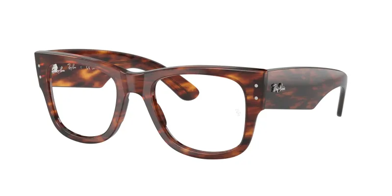 Ray - Ban Unisex Ray - Ban RX0840V MEGA WAYFARER 2144 Monturas ópticas Acetato Marrón Transparente Cuadrada Normal