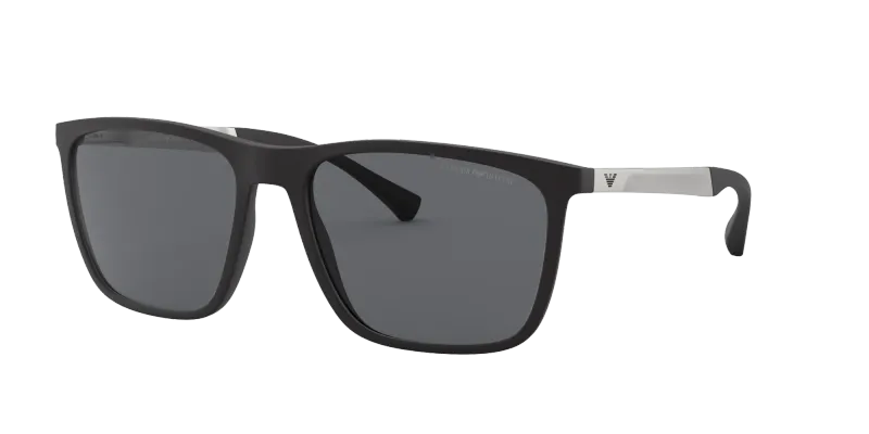 Emporio Armani Hombre Emporio Armani EA4150 506387 Gafas de sol Inyectado Negro Gris Cuadrada Normal