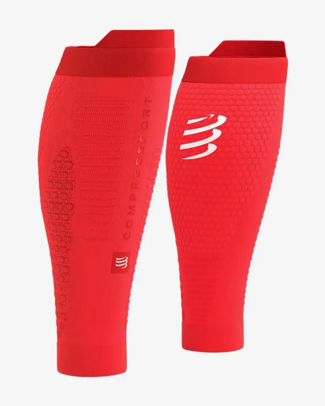 Medias de compresión Compressport R2 3.0 rojo brillante - T3
