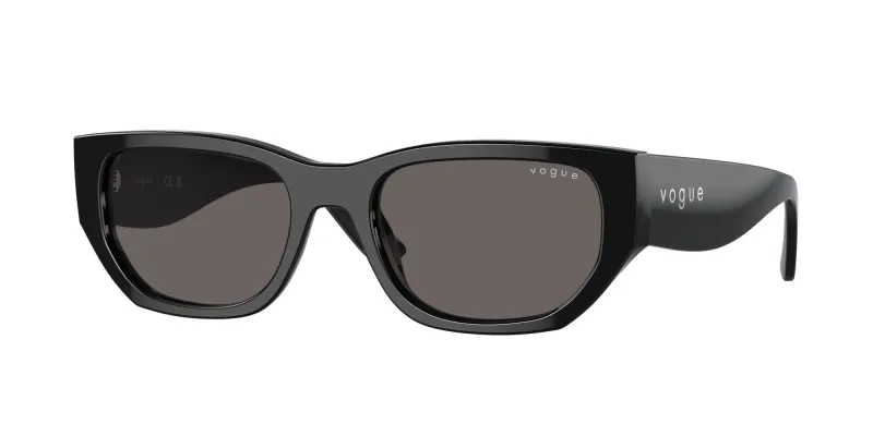 VOGUE EYEWEAR Mujer VOGUE EYEWEAR VO5586S W44/87 Gafas de sol Acetato Negro Gris Cuadrada Normal