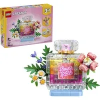 Creator 3 en 1 Botella de perfume con decoración floral, Juegos de construcción