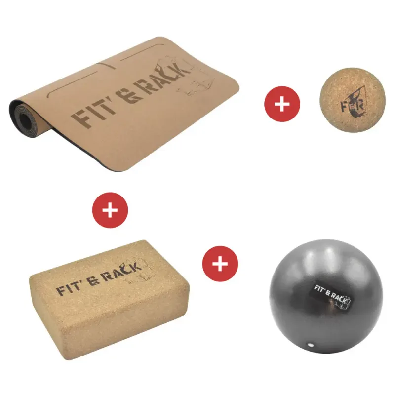Tapiz de yoga con balón Fit & Rack