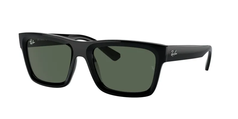 Ray - Ban Unisex Ray - Ban RB4396 WARREN 667771 Gafas de sol Acetato Negro Verde Cuadrada Normal