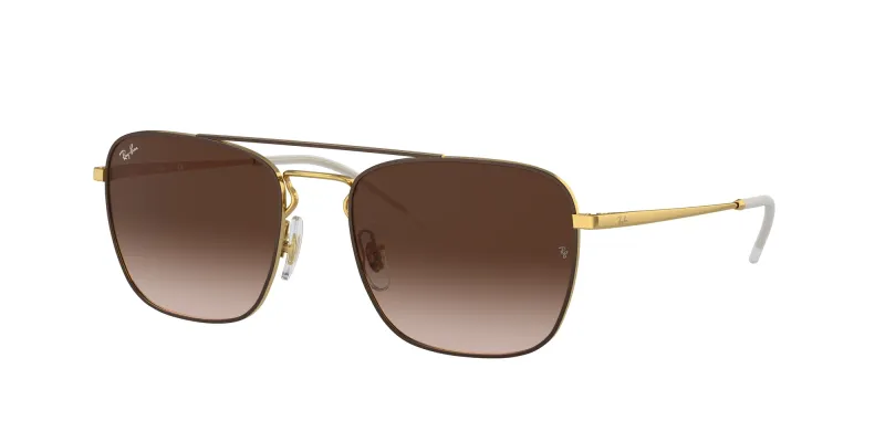 Ray - Ban Hombre Ray - Ban RB3588 905513 Gafas de sol Metal Marrón Marrón Cuadrada Normal Sombreado