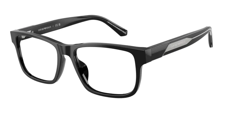 Emporio Armani Hombre Emporio Armani EA3265U 5017 Monturas ópticas Acetato Negro Cuadrada Normal