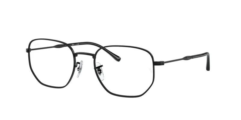 Ray - Ban Unisex Ray - Ban RX6496 2509 Monturas ópticas Metal Negro Transparente Geométrico Normal