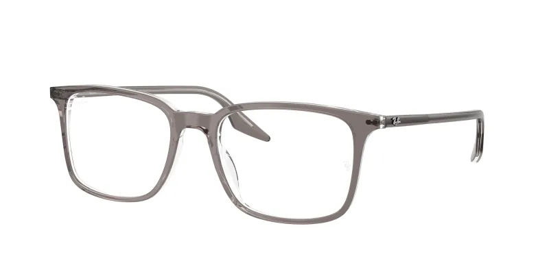 Ray - Ban Unisex Ray - Ban RX5421 8111 Monturas ópticas Acetato Gris Transparente Cuadrada Normal