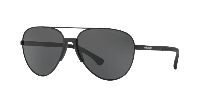 Emporio Armani Hombre Emporio Armani EA2059 320387 Gafas de sol Metal Negro Gris Piloto Normal