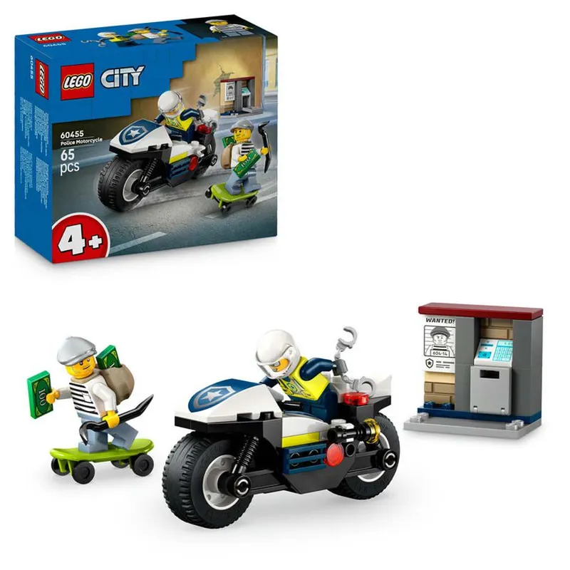 LEGO® City Persecución en Moto de Policía 60455