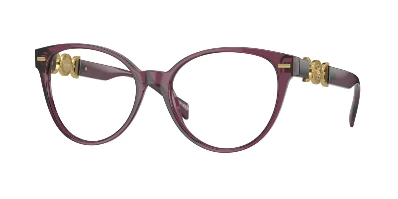 Versace Mujer Versace VE3334 5220 Monturas ópticas Acetato Violeta Cat Eye Normal