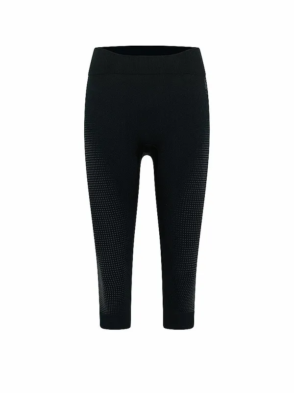 ODLO Pantalón funcional 3/4 para mujer PERFORMANCE WARM ECO negro | L