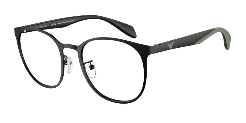 Emporio Armani Hombre Emporio Armani EA1148 3001 Monturas ópticas Metal Negro Pantos Normal