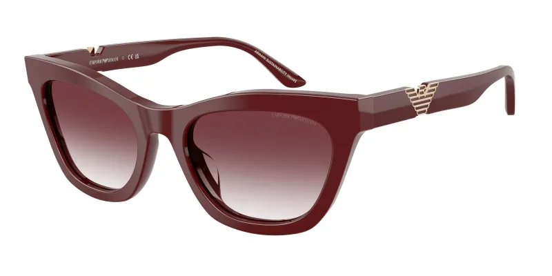 Emporio Armani Mujer Emporio Armani EA4259U 63238H Gafas de sol Acetato Rojo Violeta Cat Eye Normal Sombreado